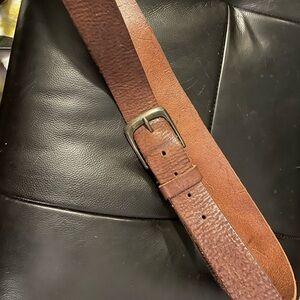 John Fluevog brown leather belt size XL. Unisex